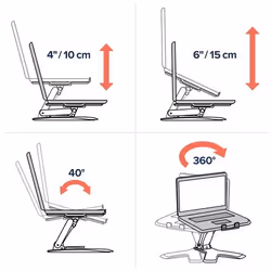 Ergotron Neo-Flex™ Notebook Lift Stand Supports de Laptop Noir - Vue supplémentaire 4