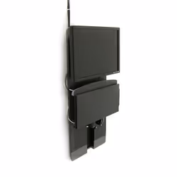 Ergotron StyleView® Vertical Lift, High Traffic Areas 24" Noir Mur
