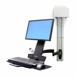 Ergotron 200 Series Combo Arm 24" Noir Mur
