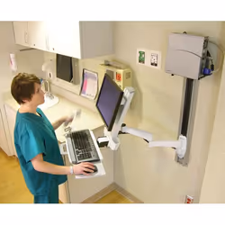 Ergotron 200 Series Combo Arm 24" Blanc Mur - Vue supplémentaire 4