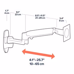 Ergotron LX Series LX Wall Mount LCD Arm 34" Aluminium Mur - Vue supplémentaire 7