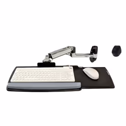 Ergotron LX Wall Mount Keyboard Arm, Argent