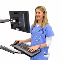 Ergotron LX Wall Mount Keyboard Arm Argent - Vue supplémentaire 4