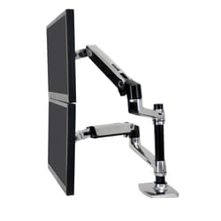 Ergotron LX Series Dual Stacking Arm 24" Argent Bureau