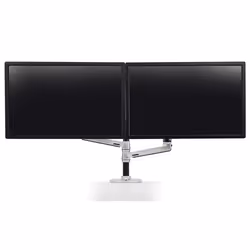 Ergotron LX Series Dual Stacking Arm 24" Argent Bureau