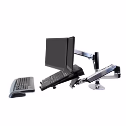 Ergotron LX Series Dual Stacking Arm 24" Argent Bureau - Vue supplémentaire 4