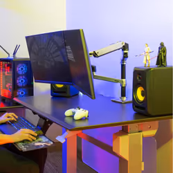 Ergotron LX Series Dual Stacking Arm 24" Argent Bureau - Vue supplémentaire 6