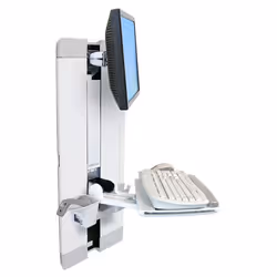 Ergotron StyleView Vertical Lift, Patient Room, 14,9 kg, 61 cm (24"), 75 x 75 mm, 100 x 100 mm, Blanc