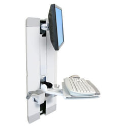 Ergotron StyleView Vertical Lift, Patient Room 24" Blanc Mur