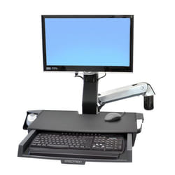 Ergotron StyleView Sit-Stand Combo Arm with Worksurface 24" Mur