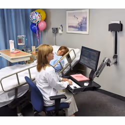 Ergotron StyleView Sit-Stand Combo Arm with Worksurface 24" Mur - Vue supplémentaire 6