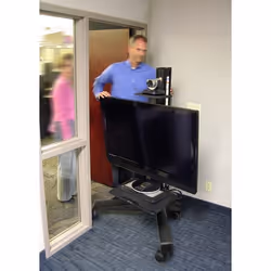 Ergotron Neo-Flex Mobile MediaCenter LD Noir Ecran plat Panier multimédia - Vue supplémentaire 4
