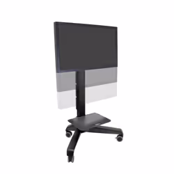 Ergotron Neo-Flex Mobile MediaCenter VHD, Panier multimédia, Noir, Ecran plat, 41 kg, 94 cm (37"), 165,1 cm (65")