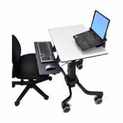 Ergotron TeachWell Mobile Digital Workspace Graphite, Gris Panier multimédia - Vue supplémentaire 2