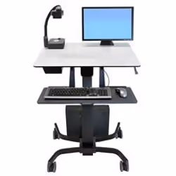Ergotron TeachWell Mobile Digital Workspace Graphite, Gris Panier multimédia - Vue supplémentaire 3