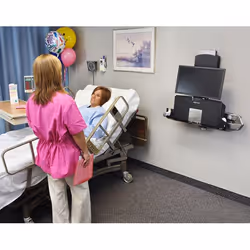 Ergotron StyleView Sit-Stand Combo System with Worksurface 24" Mur - Vue supplémentaire 7
