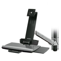 Ergotron StyleView Sit-Stand Combo System 24" Aluminium Mur
