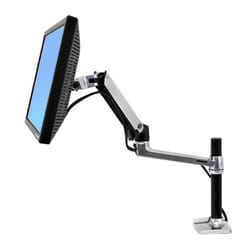 Ergotron LX Series Desk Mount LCD Arm, Tall Pole 34" Noir Bureau