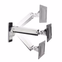 Ergotron Interactive Arm, VHD, 31,8 kg, 76,2 cm (30"), 152,4 cm (60"), 600 x 200 mm, Réglage de la hauteur, Aluminium, Noir