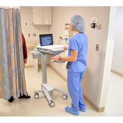 Ergotron StyleView EMR Laptop Cart Blanc Ordinateur portable Panier multimédia - Vue supplémentaire 3