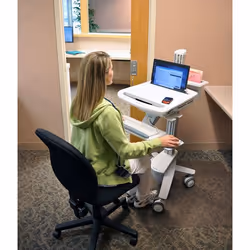 Ergotron StyleView EMR Laptop Cart Blanc Ordinateur portable Panier multimédia - Vue supplémentaire 4