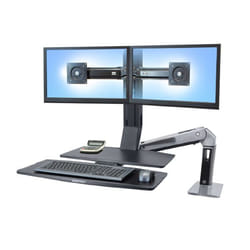 Ergotron WorkFit -A, Dual 22" Noir Bureau