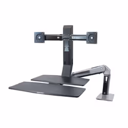 Ergotron WorkFit -A, Dual 22" Noir Bureau - Vue supplémentaire 2