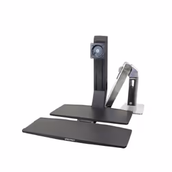 Ergotron WorkFit -A, Single LD @ Worksurface+ 24" Noir Bureau