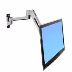 Ergotron LX Sit-Stand Wall Mount LCD Arm 42" Acier inoxydable Mur