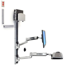 Ergotron 45-358-026 support d'écran plat pour bureau 42" Argent Mur