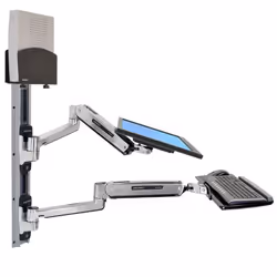Ergotron 45-359-026 support d'écran plat pour bureau 42" Argent Mur