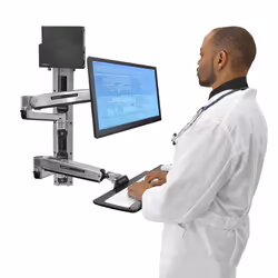 Ergotron 45-359-026 support d'écran plat pour bureau 42" Argent Mur - Vue supplémentaire 6