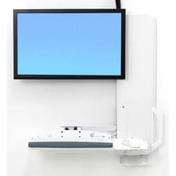 Ergotron 61-081-062 support d'écran plat pour bureau 24" Blanc Mur