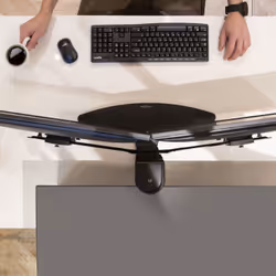 Ergotron Neo Flex Dual Monitor Lift Stand 24.5" Noir Bureau