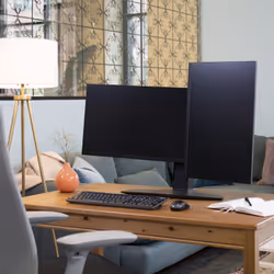 Ergotron Neo Flex Dual Monitor Lift Stand 24.5" Noir Bureau - Vue supplémentaire 4