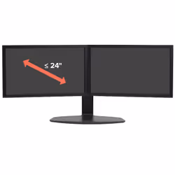 Ergotron Neo Flex Dual Monitor Lift Stand 24.5" Noir Bureau - Vue supplémentaire 5