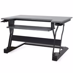 Ergotron WorkFit-T, Acier inoxydable, Noir, 15,9 kg, 380 mm, 22,3 kg, 980 x 710 x 216 mm