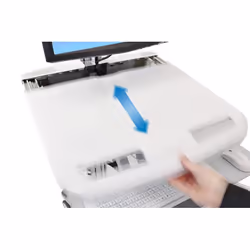 Ergotron StyleView Aluminium, Gris, Blanc Ecran plat Panier multimédia