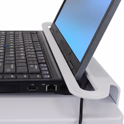 Ergotron StyleView Laptop Cart, SV10 Aluminium, Blanc Ordinateur portable Panier multimédia