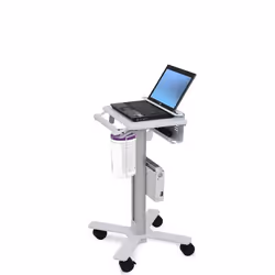 Ergotron StyleView Laptop Cart, SV10 Aluminium, Blanc Ordinateur portable Panier multimédia