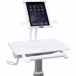 Ergotron StyleView Tablet Cart, SV10 Aluminium, Blanc Tablette Panier multimédia - Vue supplémentaire 3