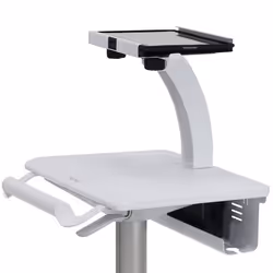 Ergotron StyleView Tablet Cart, SV10 Aluminium, Blanc Tablette Panier multimédia - Vue supplémentaire 4