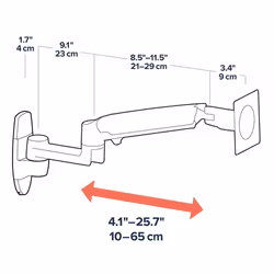 Ergotron LX Series LX Wall Monitor Arm - Vue supplémentaire 4
