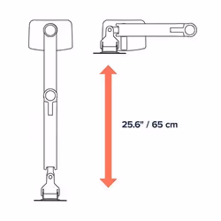 Ergotron LX Series 45-492-216 support d'écran plat pour bureau 24" Blanc - Vue supplémentaire 7
