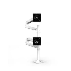 Ergotron LX Series LX Dual Stacking Arm 40" Blanc Bureau