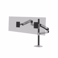 Ergotron LX Series LX Dual Stacking Arm Tall Pole, Pince, 20 kg, 101,6 cm (40"), 100 x 100 mm, Réglage de la hauteur, Alumini ...