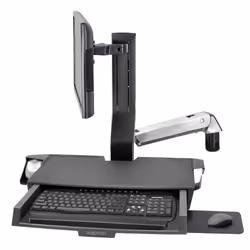Ergotron SV Combo, Support multimédia, Aluminium, Ecran plat, 14,5 kg, 50,8 cm (20"), -5 - 25°