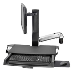 Ergotron SV Combo Aluminium Ecran plat Support multimédia