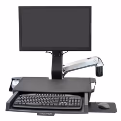 Ergotron SV Combo Aluminium Ecran plat Support multimédia