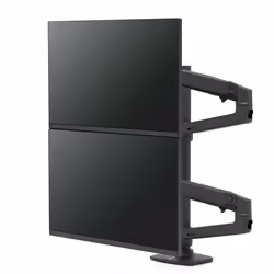 Ergotron LX Series LX Dual Stacking Arm, Tall Pole, Matte Black 40" Noir Bureau